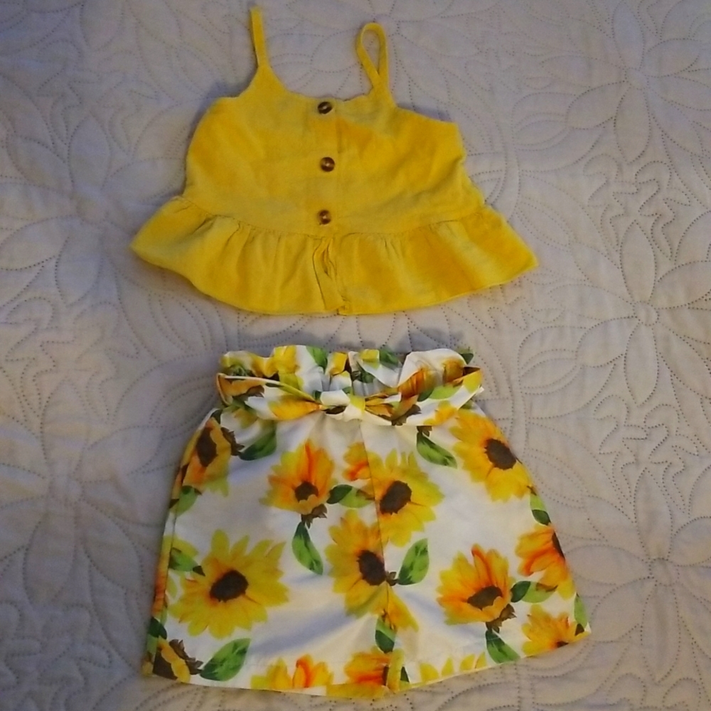 Girls sunflower outfit